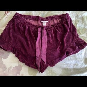 Velvet sleep shorts from Victoria secret!